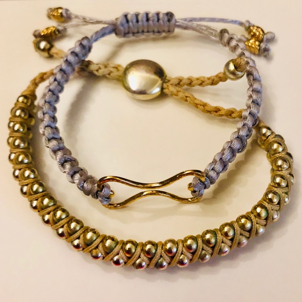 pull-to-tighten woven lulu dharma bracelets